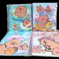 Cuaderno Capibara - A4 - Anillado Cuadriculado Paquete X 6